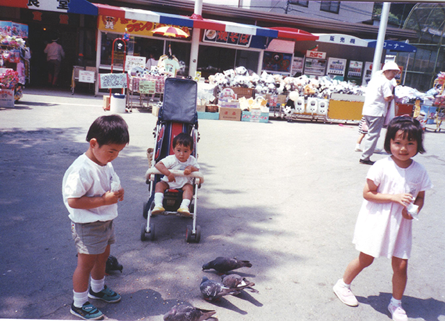 売店前（1988年夏頃）